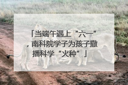 当端午遇上“六一”，南科院学子为孩子撒播科学“火种”