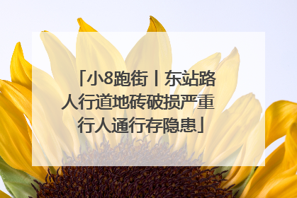 小8跑街丨东站路人行道地砖破损严重 行人通行存隐患