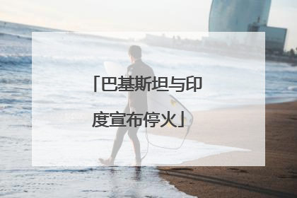 巴基斯坦与印度宣布停火