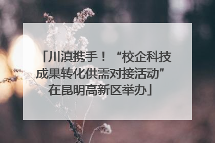川滇携手！“校企科技成果转化供需对接活动”在昆明高新区举办
