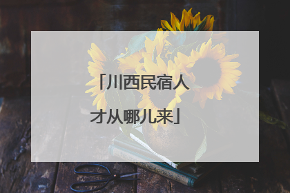 川西民宿人才从哪儿来