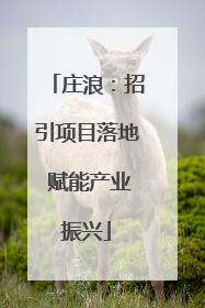 庄浪：招引项目落地 赋能产业振兴