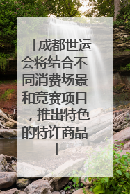 成都世运会将结合不同消费场景和竞赛项目，推出特色的特许商品