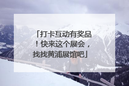 打卡互动有奖品！快来这个展会，找找黄浦展馆吧