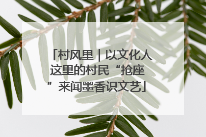 村风里｜以文化人 这里的村民“抢座”来闻墨香识文艺