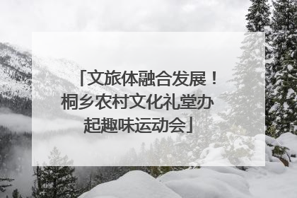 文旅体融合发展！桐乡农村文化礼堂办起趣味运动会