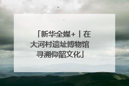 新华全媒+丨在大河村遗址博物馆寻溯仰韶文化