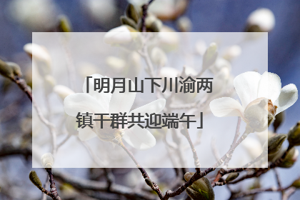明月山下川渝两镇干群共迎端午