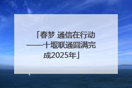 春梦 通信在行动——十堰联通圆满完成2025年
