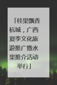 桂果飘香杭城，广西夏季文化旅游推广暨水果推介活动举行