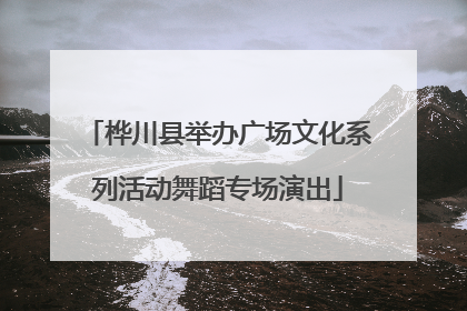 桦川县举办广场文化系列活动舞蹈专场演出