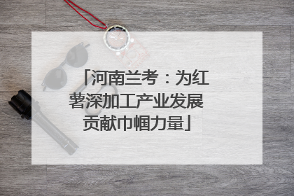 河南兰考：为红薯深加工产业发展贡献巾帼力量