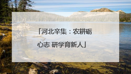 河北辛集：农耕砺心志 研学育新人