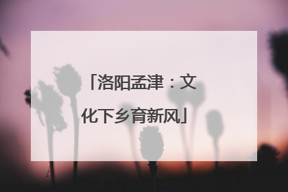 洛阳孟津：文化下乡育新风