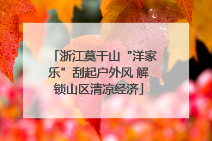 浙江莫干山“洋家乐”刮起户外风 解锁山区清凉经济
