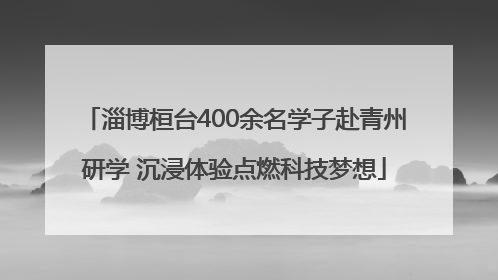 淄博桓台400余名学子赴青州研学 沉浸体验点燃科技梦想