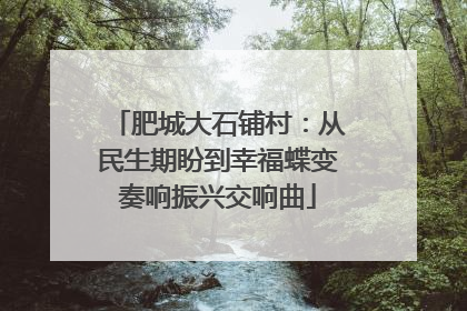 肥城大石铺村：从民生期盼到幸福蝶变奏响振兴交响曲