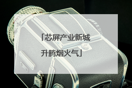 芯屏产业新城升腾烟火气