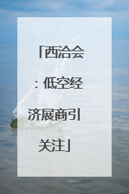 西洽会：低空经济展商引关注