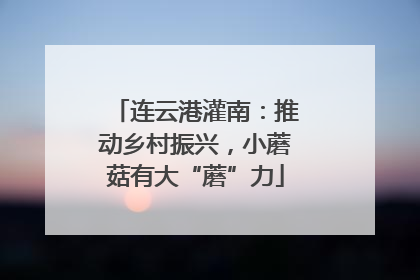 连云港灌南：推动乡村振兴，小蘑菇有大“蘑”力