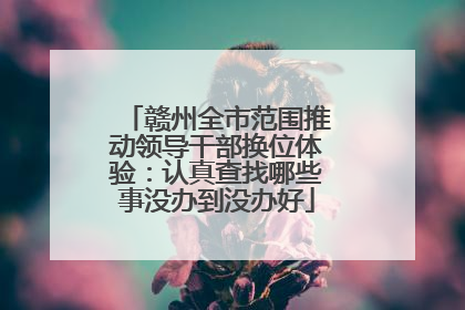 赣州全市范围推动领导干部换位体验：认真查找哪些事没办到没办好