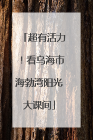 超有活力！看乌海市海勃湾阳光大课间