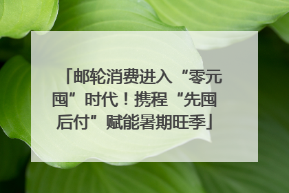 邮轮消费进入“零元囤”时代！携程“先囤后付”赋能暑期旺季
