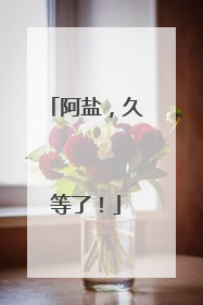 阿盐，久等了！