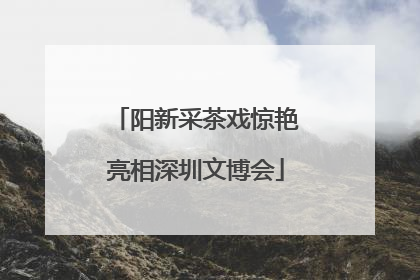 阳新采茶戏惊艳亮相深圳文博会
