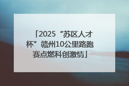 2025“苏区人才杯”赣州10公里路跑赛点燃科创激情