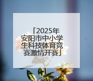 2025年安阳市中小学生科技体育竞赛激情开赛