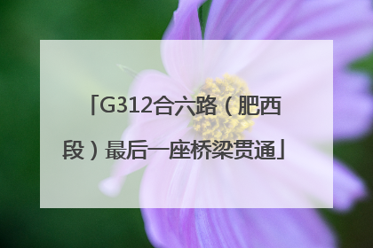 G312合六路（肥西段）最后一座桥梁贯通